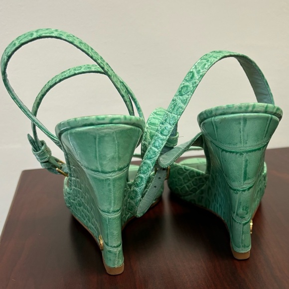 Tory Burch Turquoise Strappy Sandals - Size 7 - Picture 8 of 10